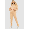Спорт костюм женский на флисе, цвет светло-бежевый, 102R016-1