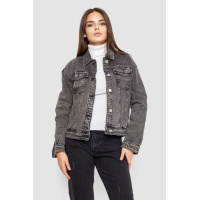 Джинсовая куртка женская, цвет серый, 129RA229