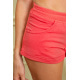 Короткие трикотажные женские шорты, кораллового цвета, 167R113-1