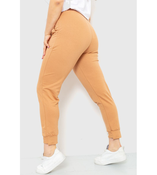 Спортивные штаны женские демисезонные, цвет бежевый, 226R027