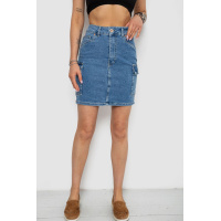 Юбка женская джинсовая, цвет синий, 182R1459