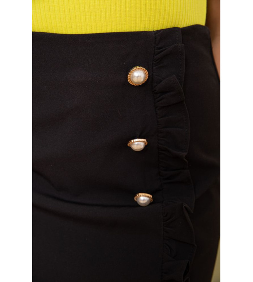 Нарядная мини-юбка, черного цвета, 180R1932