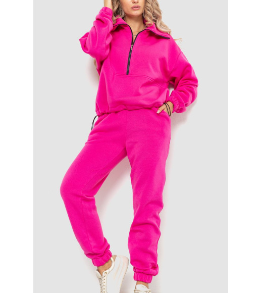Спортивний костюм жіночий на флісі, колір рожевий, 102R401
