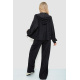 Спорт костюм женский махровый тройка, цвет черный, 102R5250
