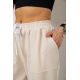 Спортивные штаны женские, цвет светло-бежевый, 238R347