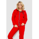 Спортивный костюм женский на флисе на молнии, цвет красный, 247R1060