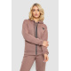 Спортивный костюм женский на флисе на молнии, цвет мокко, 247R1060
