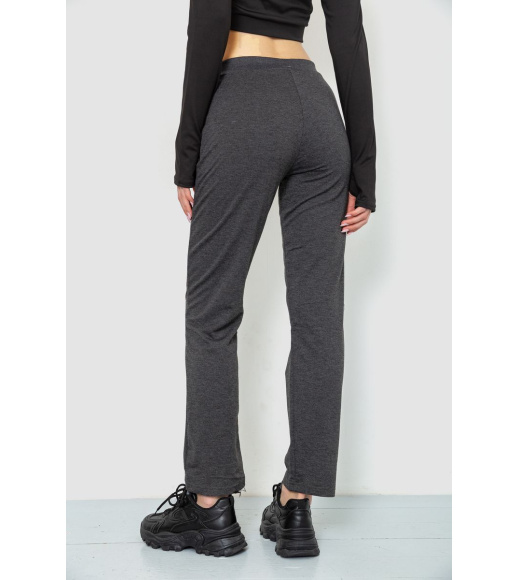 Спорт штаны женские, цвет темно-серый, 244R514