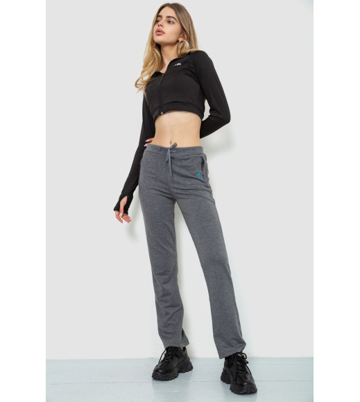 Спорт штаны женские, цвет светло-серый, 244R514