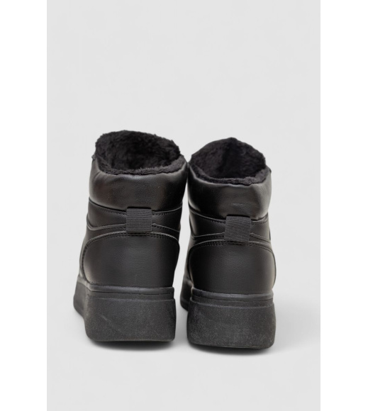 Кроссовки женские зимние на меху, цвет черный, 248RQT12