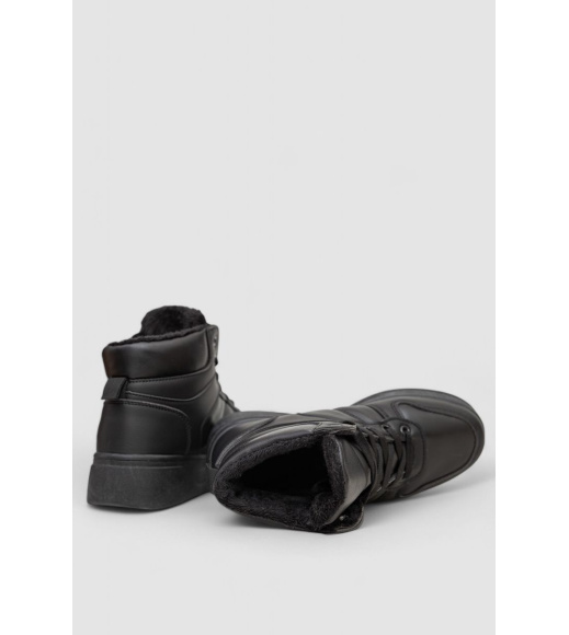 Кроссовки женские зимние на меху, цвет черный, 248RQT12