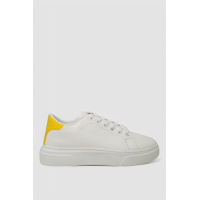 Кеды женские, цвет бело-желтый, 248RR187