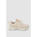 Кроссовки женские текстиль, цвет светло-бежевый, 248RCX418