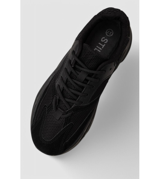 Кроссовки женские демисезонные, цвет черный, 248RC01-1R