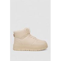 Кроссовки женские зимние на меху, цвет бежевый, 248RMB12