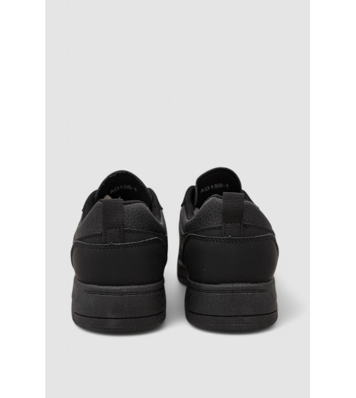 Кеды женские однотонные, цвет черный, 248RAD150