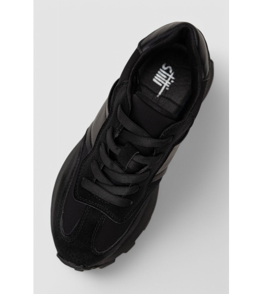 Кроссовки женские, цвет черный, 248R213