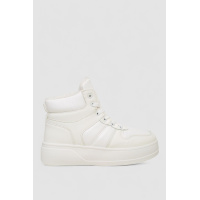 Кроссовки женские зимние на меху, цвет белый, 248RQT12