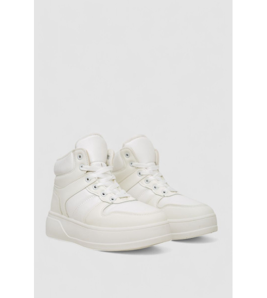 Кроссовки женские зимние на меху, цвет белый, 248RQT12