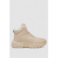 Кроссовки женские зимние на меху, цвет бежевый, 248RDM01