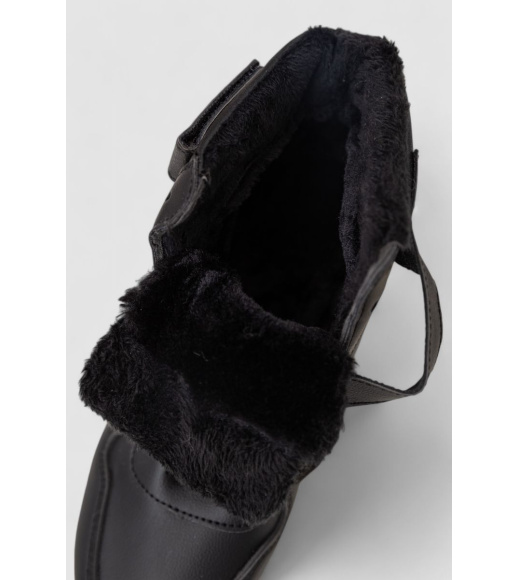 Кроссовки женские зимние на меху, цвет черно-белый, 248RAM04