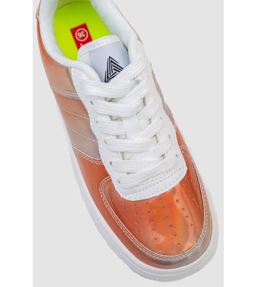 Кеди женские, цвет коричнево-белый, 248RST8269