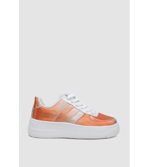 Кеди женские, цвет коричнево-белый, 248RST8269