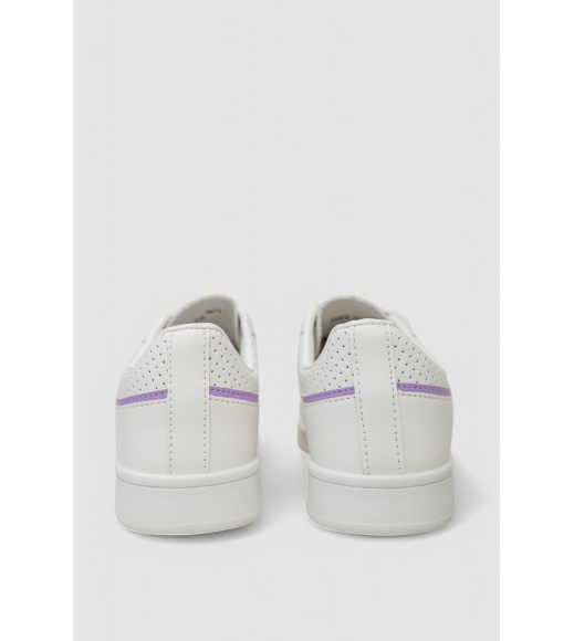 Кеды женские, цвет бело-фиолетовый, 248RR69