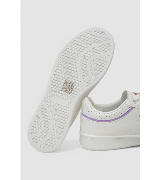 Кеды женские, цвет бело-фиолетовый, 248RR69
