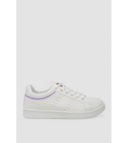 Кеды женские, цвет бело-фиолетовый, 248RR69