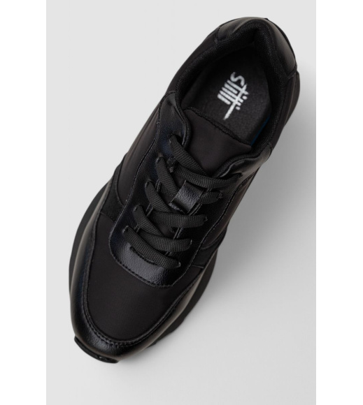 Кроссовки женские демисезонные, цвет черный, 248R214