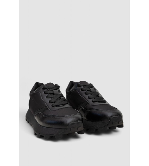 Кроссовки женские демисезонные, цвет черный, 248R214