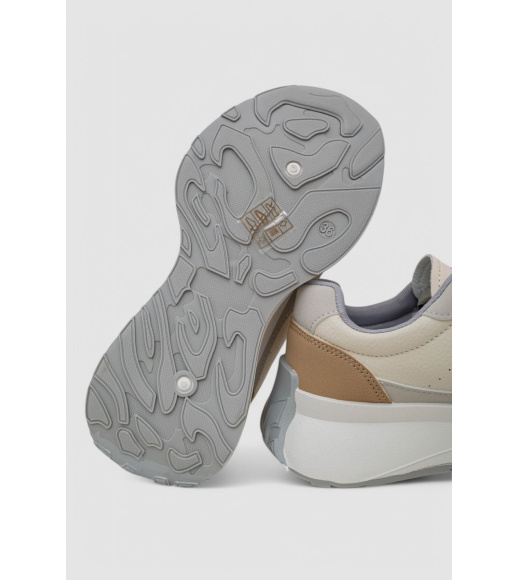 Кроссовки женские, цвет бежево-коричневый, 248RXM40-95