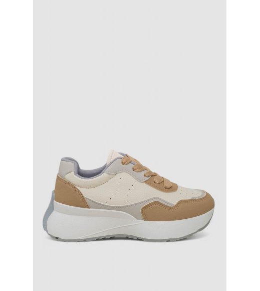 Кроссовки женские, цвет бежево-коричневый, 248RXM40-95