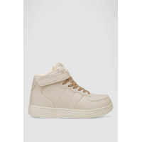 Кроссовки женские зимние на меху, цвет бежевый, 248RH1040