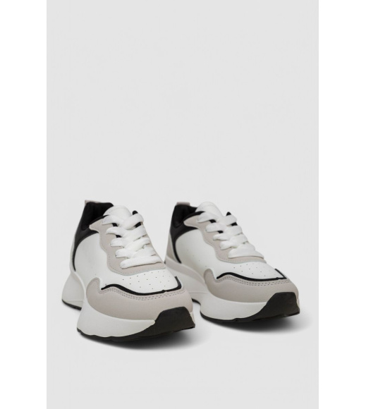 Кроссовки женские, цвет бело-черный, 248RXM60-86-2