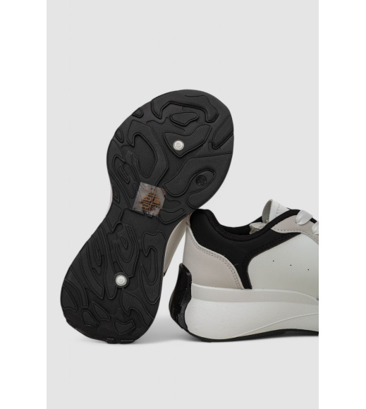 Кроссовки женские, цвет бело-черный, 248RXM60-86-2