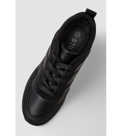 Кроссовки женские, цвет черный, 248RNG07