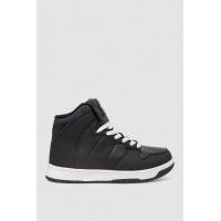 Кроссовки женские зимние на меху, цвет черно-белый, 248RH1060