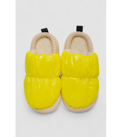 Тапочки женские домашние, цвет желтый, 243R2913