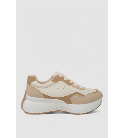 Кроссовки женские, цвет бежевый, 248RXM40