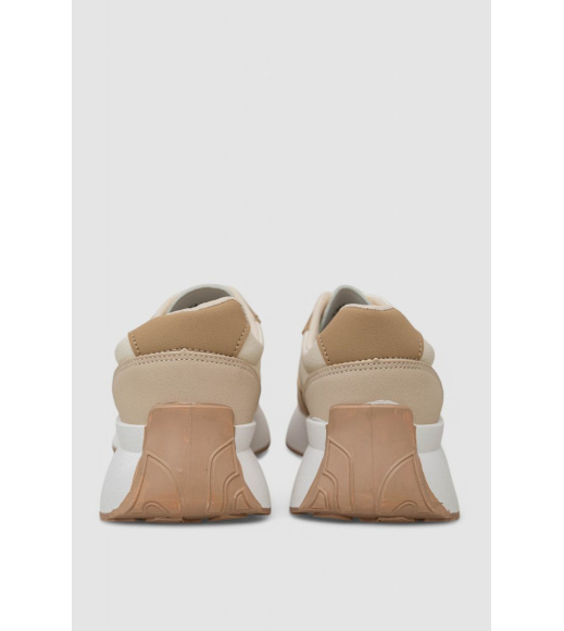 Кроссовки женские, цвет бежевый, 248RXM40