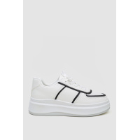 Кроссовки женские, цвет бело-черный, 243R188-201