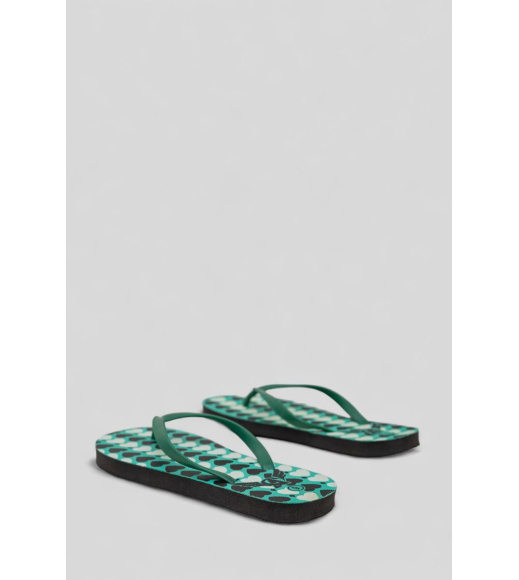 Вьетнамки женские, цвет зеленый, 244R343