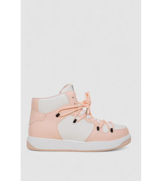 Кроссовки женские, цвет бело-розовый, 243R721