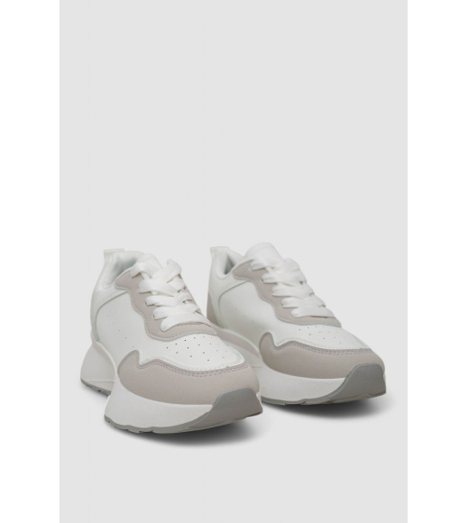 Кроссовки женские, цвет бело-серый, 248RXM60-7-2