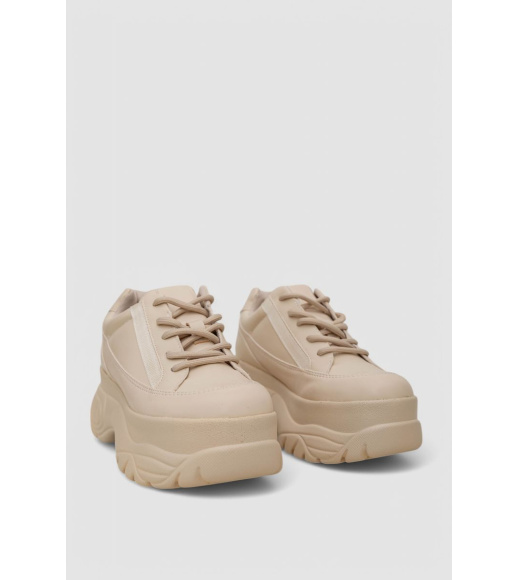 Кроссовки женские, цвет бежевый, 248R195