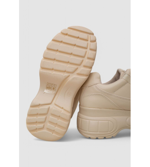 Кроссовки женские, цвет бежевый, 248R195