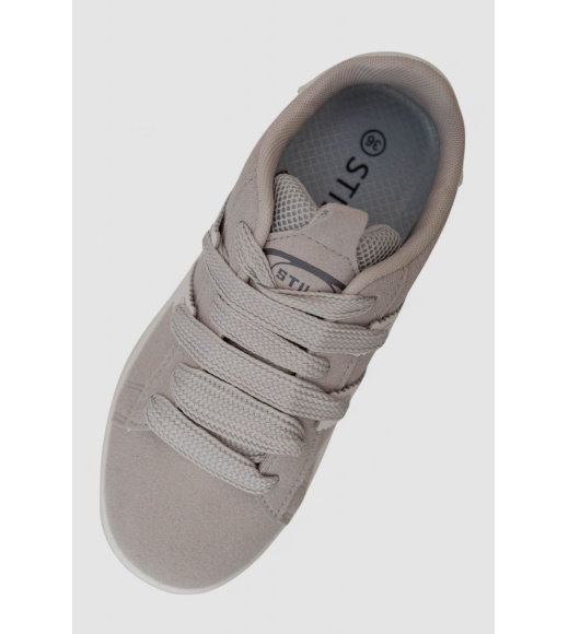 Кроссовки женские замша, цвет серый, 248RJH800-7