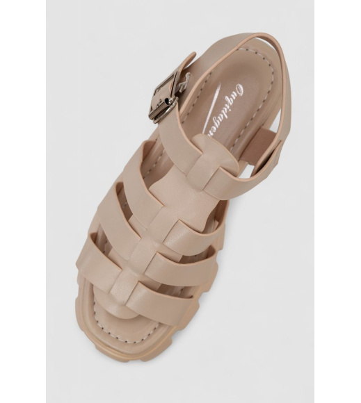 Босоножки женские, цвет бежевый, 243R9206